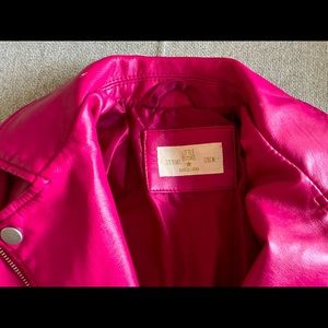Girls faux leather jacket
